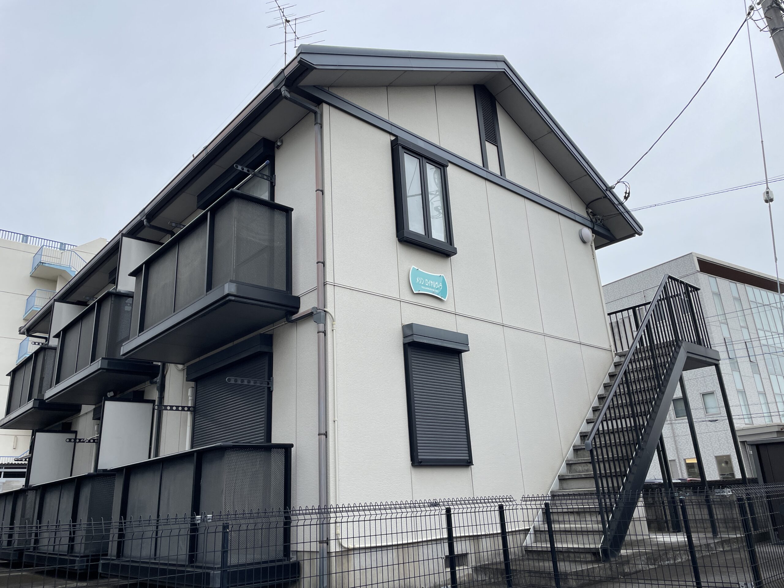 毛呂山町アパート塗装後の写真