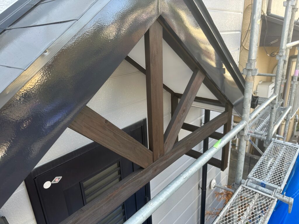 川越市付帯部塗装後の写真