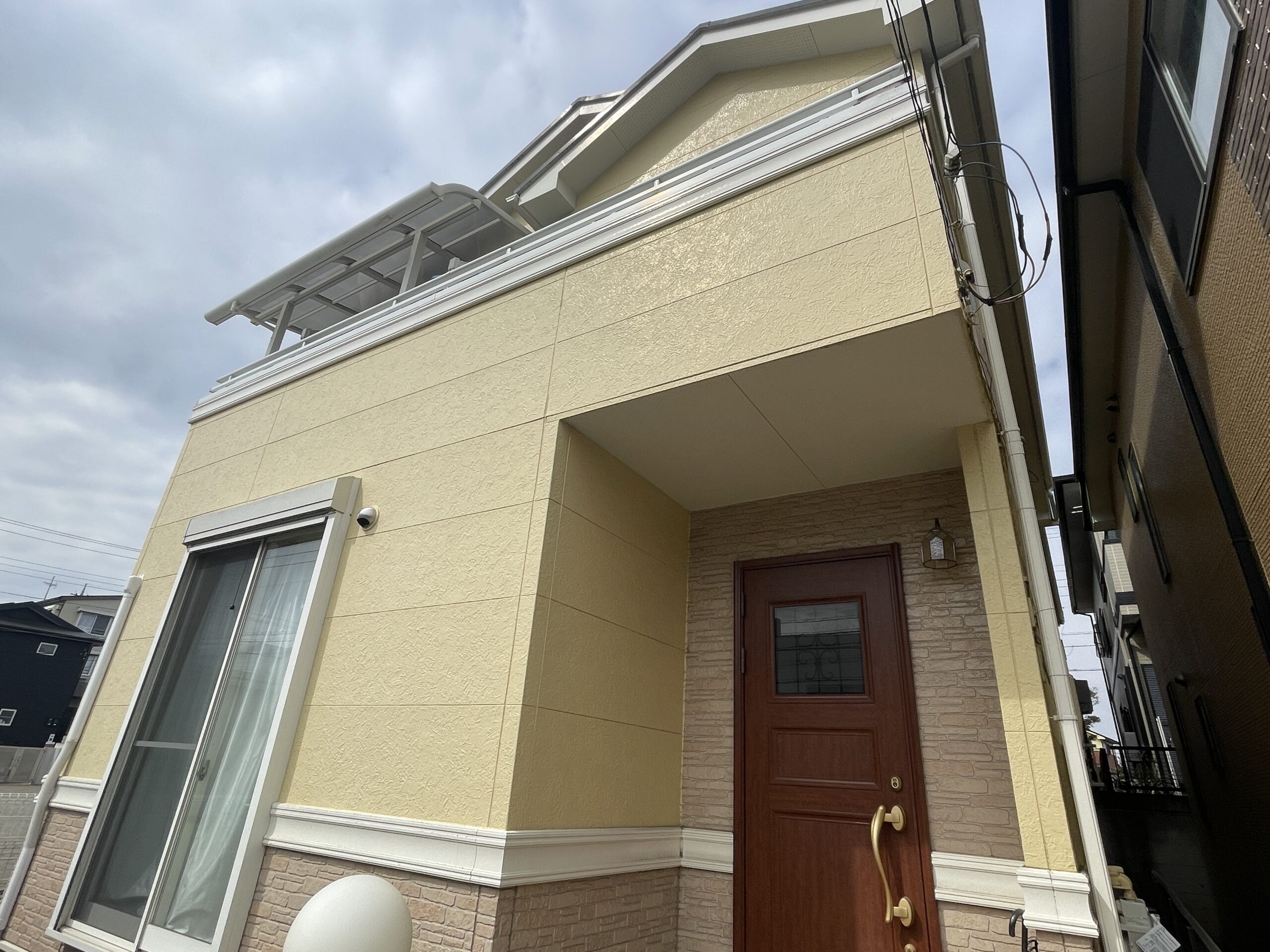 狭山市外壁塗装前の写真