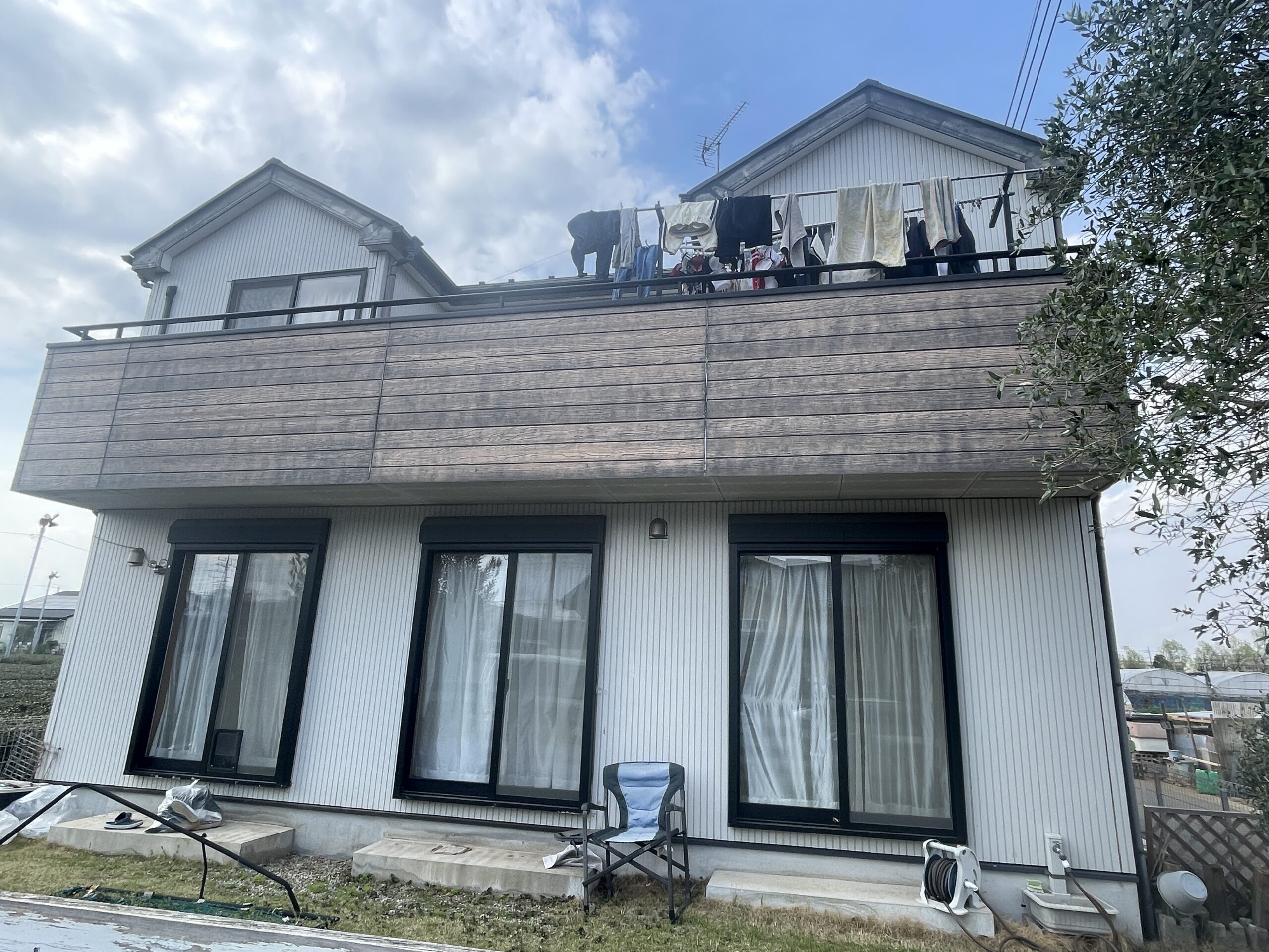 狭山市外壁塗装前の写真