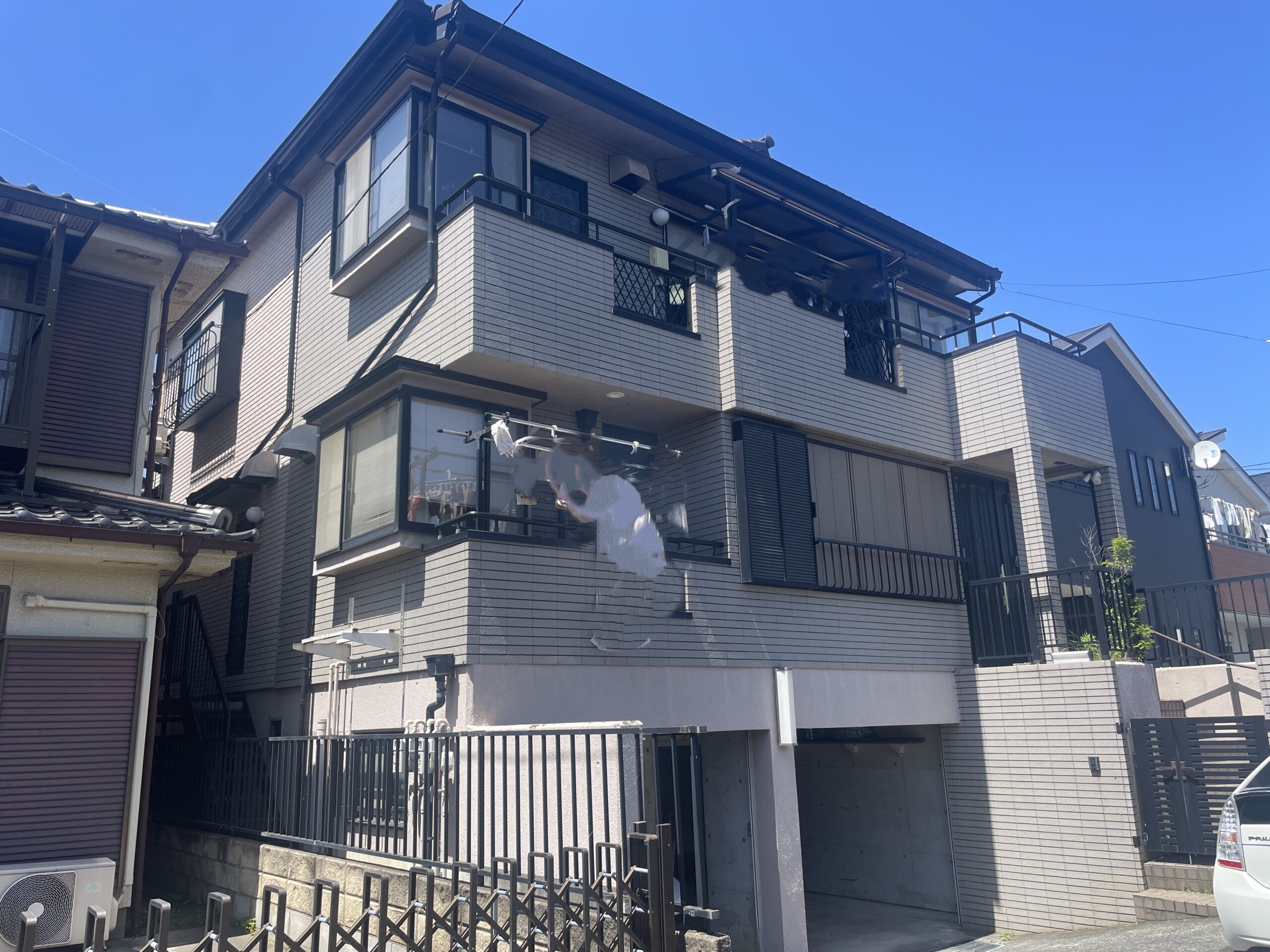 狭山市外壁塗装前の写真