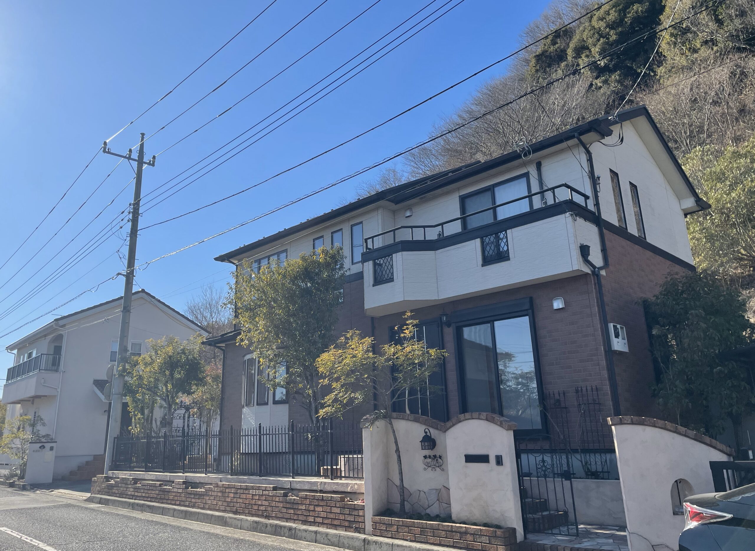 日高市外壁塗装前の写真