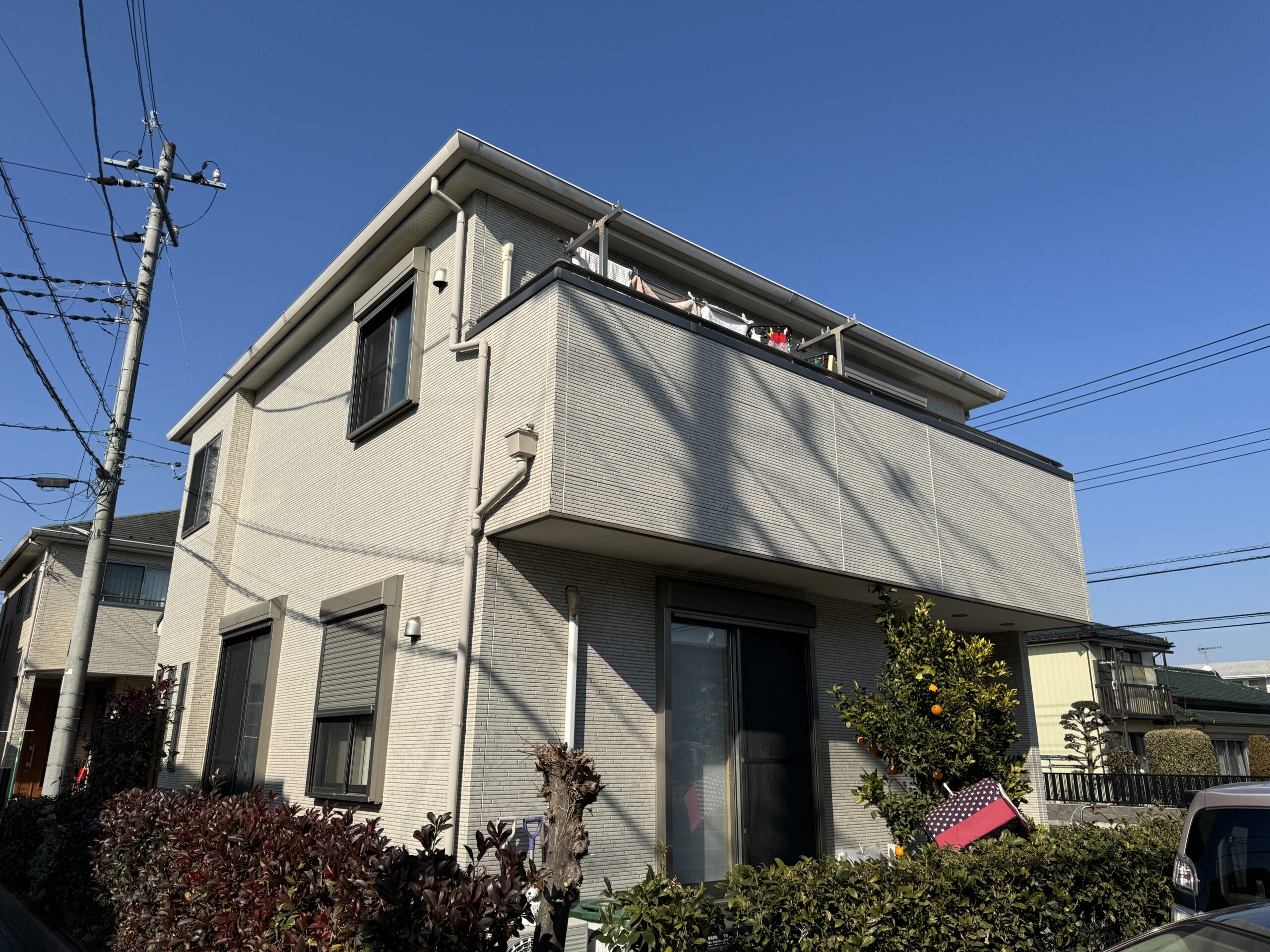 坂戸市外壁塗装前の写真