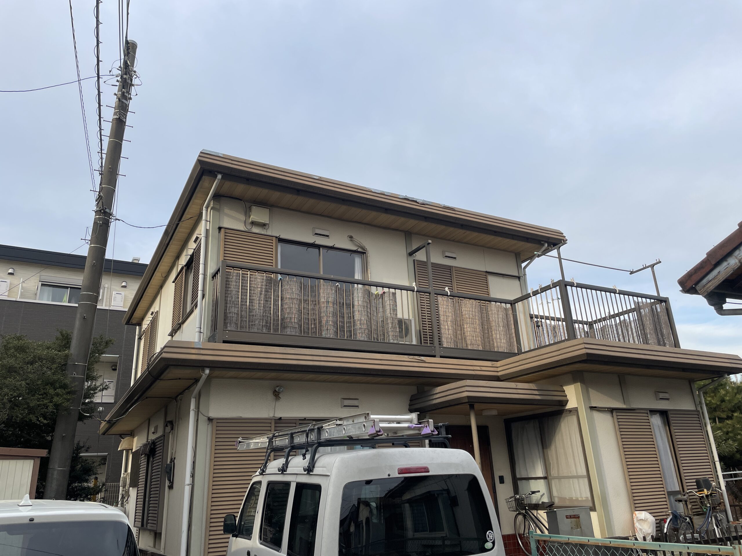 坂戸市外壁塗装前の写真