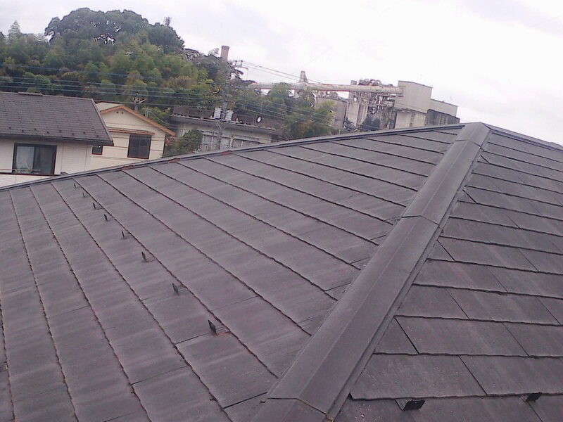 日高市屋根塗装前の写真