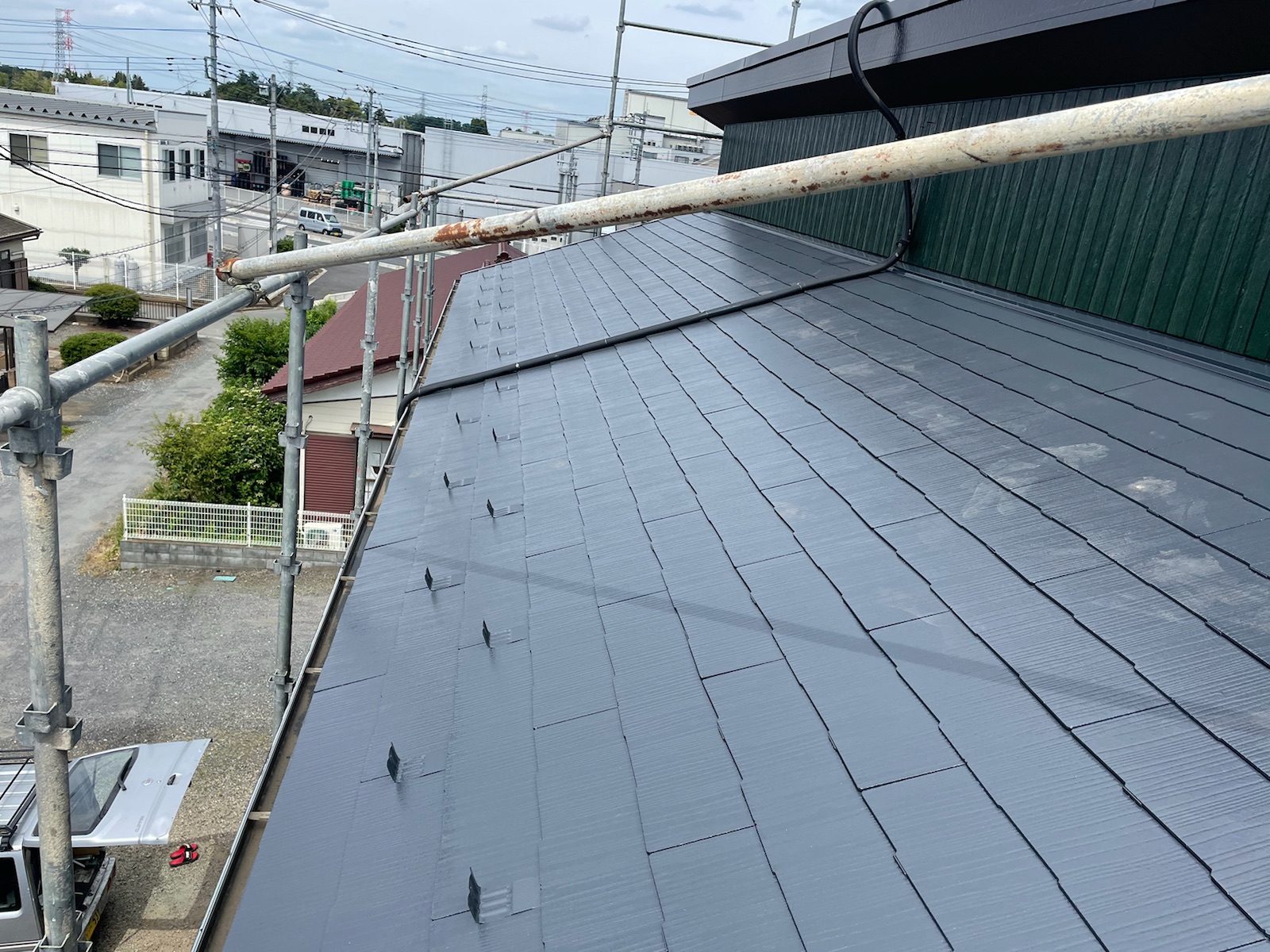 日高市屋根塗装後の写真