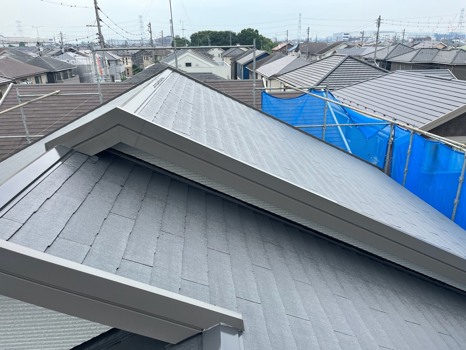 坂戸市屋根塗装後の写真