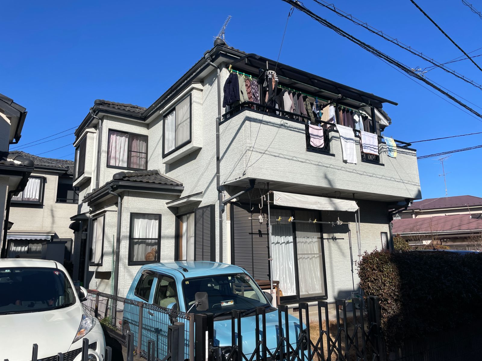 川越市外壁塗装前の写真