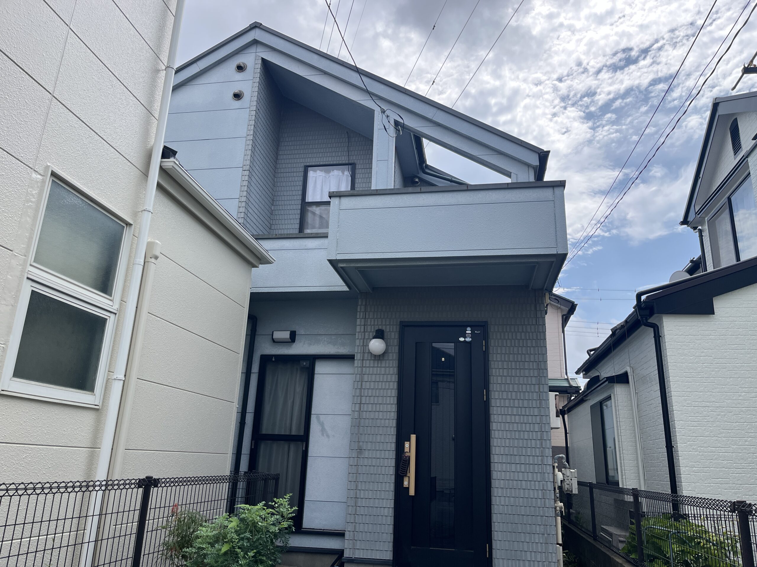 狭山市外壁塗装前の写真
