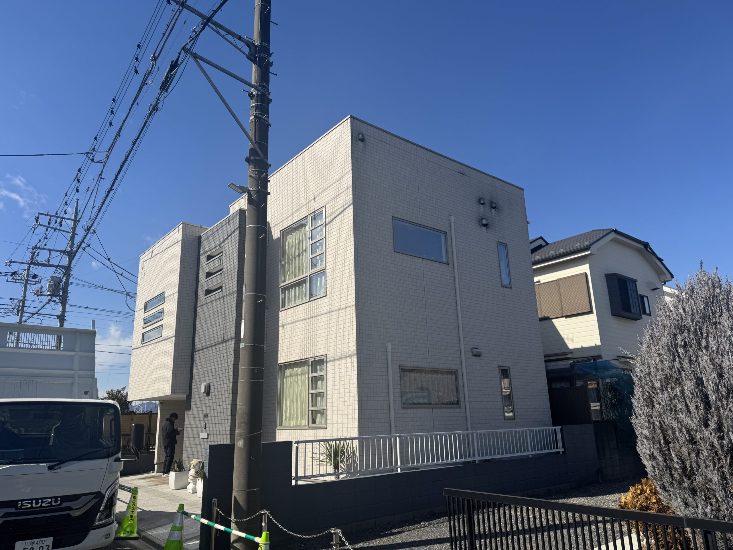 鶴ヶ島市外壁塗装前の写真